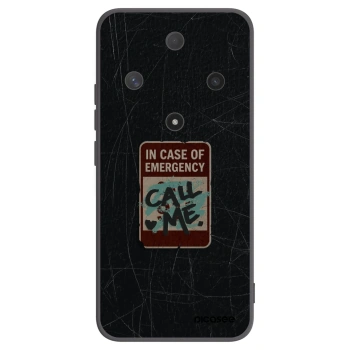 Picasee silikonový černý obal pro Honor Magic6 Lite 5G - EMERGENCY