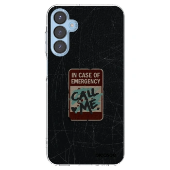 Picasee silikonový průhledný obal pro Samsung Galaxy A15 A156B 5G - EMERGENCY