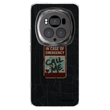Picasee silikonový průhledný obal pro Honor Magic6 Pro - EMERGENCY