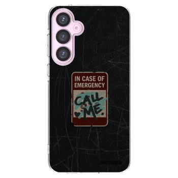 Picasee silikonový průhledný obal pro Samsung Galaxy A55 5G A556B - EMERGENCY