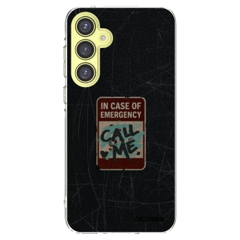 Picasee silikonový průhledný obal pro Samsung Galaxy A35 5G A356B - EMERGENCY