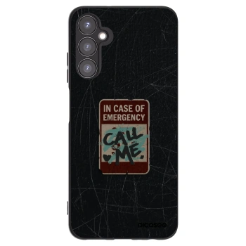 Picasee silikonový černý obal pro Samsung Galaxy A05s A057G - EMERGENCY
