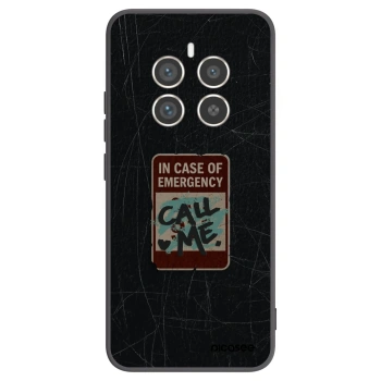 Picasee silikonový černý obal pro Realme 12 Pro 5G - EMERGENCY