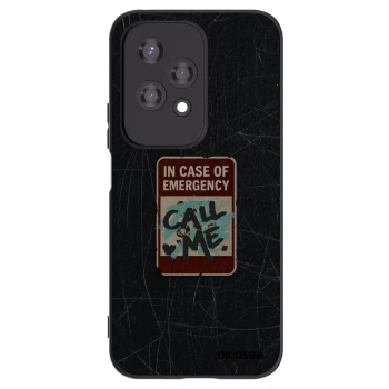 Picasee silikonový černý obal pro Honor 200 Lite - EMERGENCY