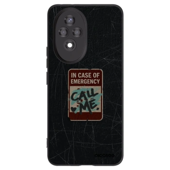 Picasee silikonový černý obal pro Honor 200 Pro 5G - EMERGENCY
