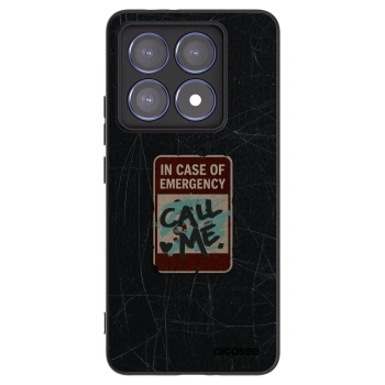 Picasee silikonový černý obal pro Xiaomi 14T Pro - EMERGENCY