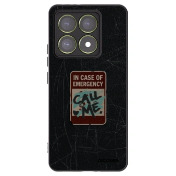 Picasee silikonový černý obal pro Xiaomi 14T - EMERGENCY