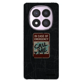 Picasee silikonový průhledný obal pro Xiaomi Redmi Note 14 Pro 5G - EMERGENCY