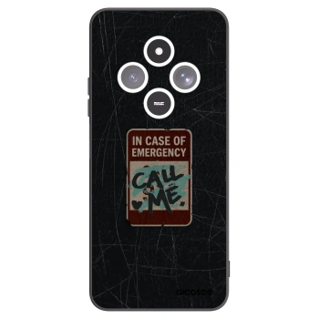 Picasee silikonový černý obal pro Xiaomi Redmi 14C - EMERGENCY
