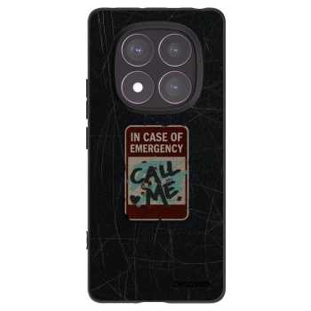 Picasee silikonový černý obal pro Xiaomi Redmi Note 14 Pro 4G - EMERGENCY