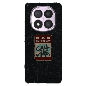 Picasee silikonový průhledný obal pro Xiaomi Redmi Note 14 Pro 4G - EMERGENCY