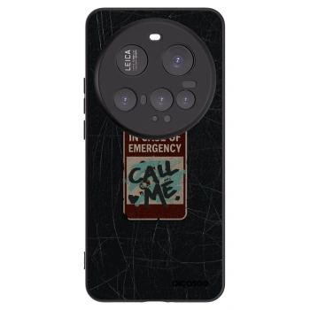 Picasee silikonový černý obal pro Xiaomi 15 Ultra - EMERGENCY