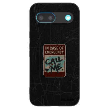 Picasee silikonový černý obal pro Google Pixel 8 - EMERGENCY