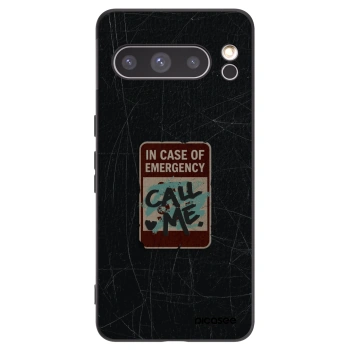 Picasee silikonový černý obal pro Google Pixel 8 Pro - EMERGENCY