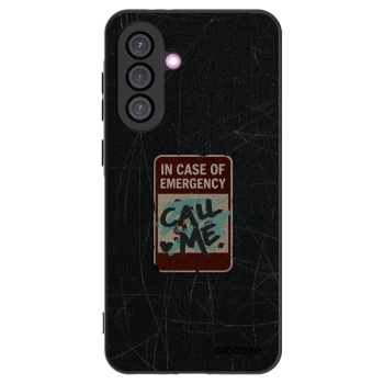 Picasee silikonový černý obal pro Samsung Galaxy A36 5G - EMERGENCY