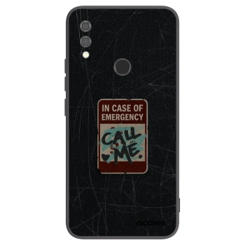 Picasee silikonový černý obal pro Xiaomi Redmi Note 7 - EMERGENCY