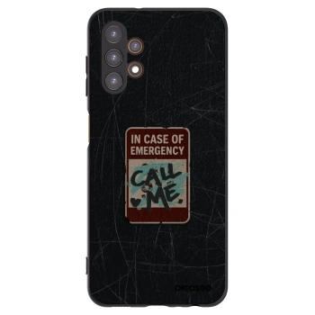 Picasee silikonový černý obal pro Samsung Galaxy A13 5G - EMERGENCY
