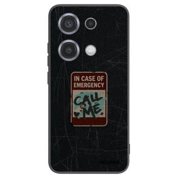 Picasee silikonový černý obal pro Xiaomi Redmi Note 14S - EMERGENCY