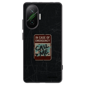 Picasee silikonový černý obal pro Xiaomi Poco F7 5G - EMERGENCY