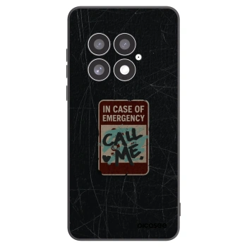 Picasee silikonový černý obal pro OnePlus 13 5G - EMERGENCY