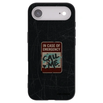 Picasee silikonový černý obal pro Apple iPhone Air - EMERGENCY