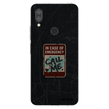 Picasee silikonový průhledný obal pro Xiaomi Redmi 7 - EMERGENCY