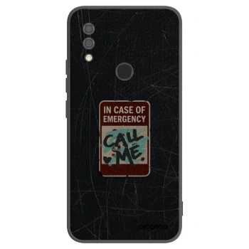 Picasee silikonový černý obal pro Xiaomi Redmi 7 - EMERGENCY