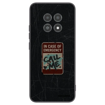 Picasee silikonový černý obal pro Realme 12X - EMERGENCY
