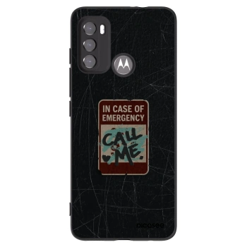 Picasee silikonový černý obal pro Motorola Edge 60 5G - EMERGENCY
