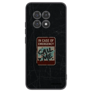 Picasee silikonový černý obal pro OnePlus 13R 5G - EMERGENCY