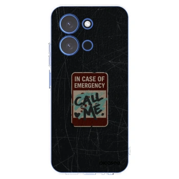 Picasee silikonový průhledný obal pro Xiaomi Redmi 15C 4G - EMERGENCY