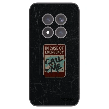 Picasee silikonový černý obal pro Xiaomi Redmi Note 15 Pro+ - EMERGENCY
