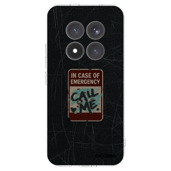 Picasee silikonový průhledný obal pro Xiaomi Redmi Note 15 Pro+ - EMERGENCY