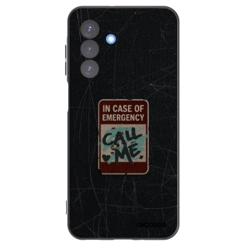 Picasee silikonový černý obal pro Samsung Galaxy A17 5G - EMERGENCY