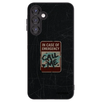 Picasee silikonový černý obal pro Samsung Galaxy A16 4G - EMERGENCY