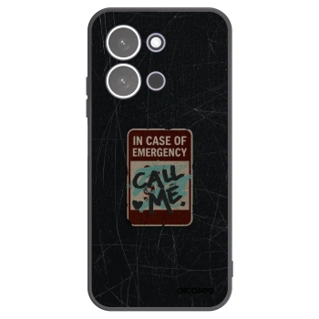 Picasee silikonový černý obal pro Xiaomi Redmi 15C 5G - EMERGENCY