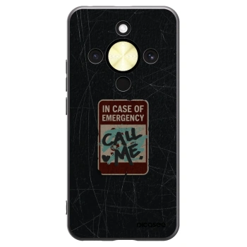 Picasee silikonový černý obal pro Honor Magic8 Lite 5G - EMERGENCY