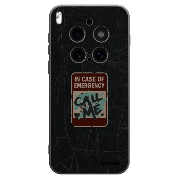 Picasee silikonový černý obal pro Vivo X300 Pro - EMERGENCY