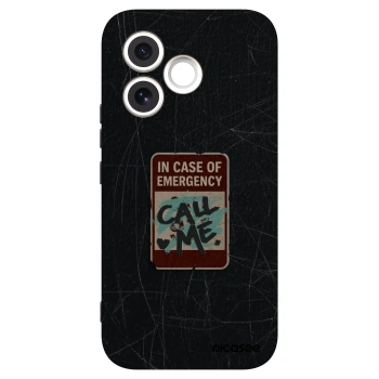 Picasee silikonový černý obal pro Honor 600 Lite - EMERGENCY