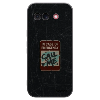 Picasee silikonový černý obal pro Google Pixel 10a - EMERGENCY