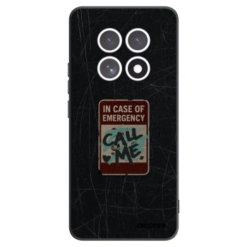 Picasee silikonový černý obal pro Xiaomi Redmi Note 15 5G - EMERGENCY