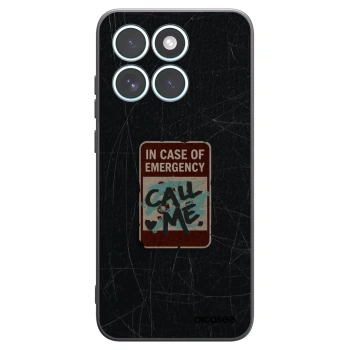Picasee silikonový černý obal pro Motorola Edge 70 Fusion - EMERGENCY