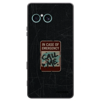 Picasee silikonový černý obal pro Sony Xperia 10 VII - EMERGENCY