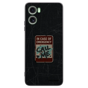 Picasee silikonový černý obal pro Motorola Moto G06 - EMERGENCY