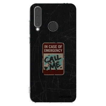 Picasee silikonový průhledný obal pro Honor 20 Lite - EMERGENCY