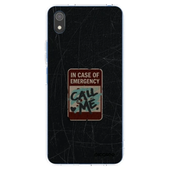 Picasee silikonový průhledný obal pro Xiaomi Redmi 7A - EMERGENCY