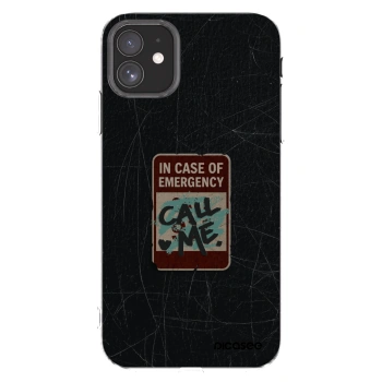 Picasee silikonový průhledný obal pro Apple iPhone 11 - EMERGENCY