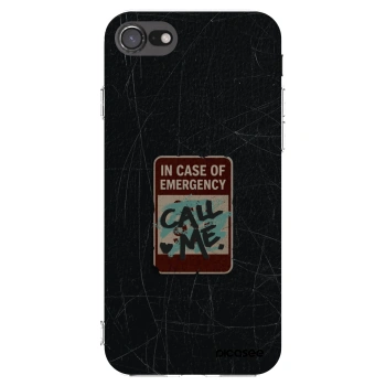 Picasee silikonový průhledný obal pro Apple iPhone 8 - EMERGENCY