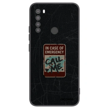 Picasee silikonový černý obal pro Xiaomi Redmi Note 8 - EMERGENCY