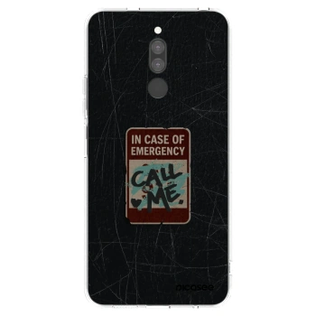 Picasee silikonový průhledný obal pro Xiaomi Redmi 8 - EMERGENCY